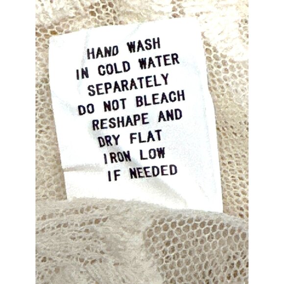 CCC Sheer Ivory Floral Embroidered Long Kimono Cardigan Cover Up Poncho Shawl OS - Picture 7 of 8